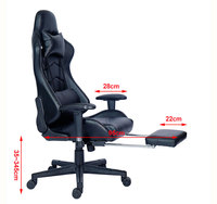 Usine Directe en gros Ergonomique Offre Spéciale cuir Chaise de Jeu De Course De bureau Avec repose-pieds