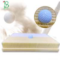 Tapis d'entraînement de golf portable en nylon avec poignée, simulateur de bunker à double mode (trappe de sable) avec simulation de fosses peu profondes et profondes