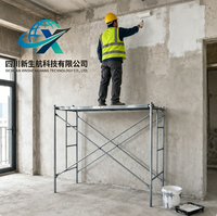 Andamio Industrial de Alta Gama Resistente a la Corrosión, Estructura de Acero Galvanizado para Obras de Construcción, Hoteles y Talleres