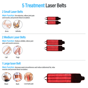 Cintura <span class=keywords><strong>Dimagrante</strong></span> Portatile per Trattamento Lipo Laser 5D, Terapia a Luce Rossa 360° per Tutto il Corpo - Product Image 2