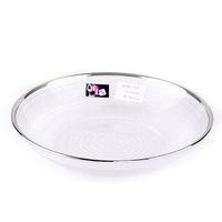 Assiettes de présentation en verre antique écologiques en gros pour la décoration de tables de mariage et de dîner – Assiettes de présentation en verre en gros