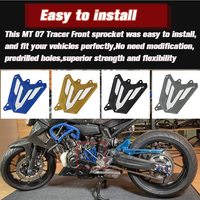 XXUN Moto Accessoires CNC Avant En Aluminium Pignon Chaîne Garde Couverture pour Yamaha MT07 MT 07 MT-07 Tracer 2013-2021