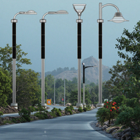 Lampes de jardin LED imperméables pour extérieur 30W/50W/60W Hybride AC & Solaire/AC/Solaire Puissance IP65 pour application routière