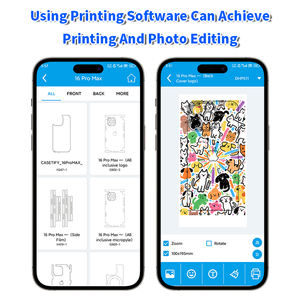 Özel cep telefonu geri cilt Sticker Impresora De Hidrogel boya süblimasyon kablosuz Mini taşınabilir fotoğraf yazıcı için DiY kapak - Product Image 3