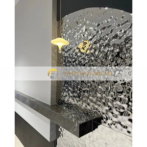 แผ่น<span class=keywords><strong>ฝ้า</strong></span>สแตนเลสสตีล CL22ทนทานสำหรับตกแต่งทำจาก<span class=keywords><strong>วัสดุ</strong></span>316 304เหมาะสำหรับการตกแต่งภายในที่หรูหราของโรงแรมเพดานสี่เหลี่ยม - Product Image 3