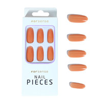 Vente en gros forme ovale presse sur ongles en gros acrylique neutre nu faux ongles couleur unie couverture complète long doigt faux ongles personnalisés