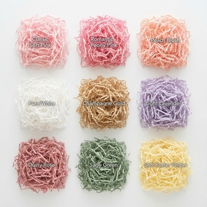 Eco Friendly <b>Crinkle</b> Tissue <b>Paper</b> Shredded Raffia Filler Multicolor Gift Box Packaging for Craft Craft Gift Box - Product Image 6