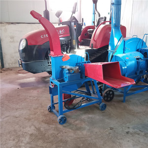 Picadora de forraje pequeña, trituradora de paja para procesamiento de alimento para ganado, máquina multifuncional hecha de acero - Product Image 1