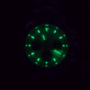 Montre chronographe à quartz pour hommes, 39mm, boîtier en acier, lunette en céramique noire, verre saphir avec mouvement VK63 - Product Image 6