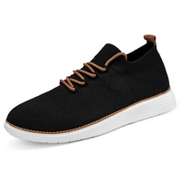 Nouvelles chaussures décontractées légères à lacets pour hommes, avec design respirant à côtes – Chaussures de sport grandes tailles pour hommes