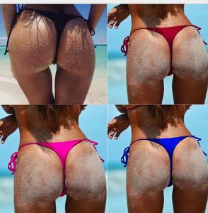 HANO 2022 Costume da Bagno Designer Personalizzato, Bikini Brasiliano <span class=keywords><strong>Sexy</strong></span> con Slip a Triangolo e Pantaloncini da Spiaggia - Product Image 3