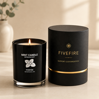 Boîte-cadeau de luxe en cire de soja parfumée à marque privée pour cadeau de mariage, fournisseur OEM en gros