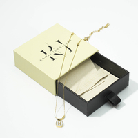 Commercio all'ingrosso 6*6cm collana anello braccialetti scatola di imballaggio in carta cassetto gioielli Set scatole regalo con spugna all'interno