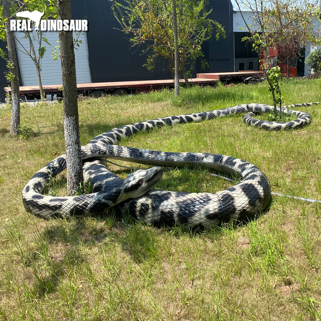 Amusement Attractive Realistic Animatronic Animal Snake Model