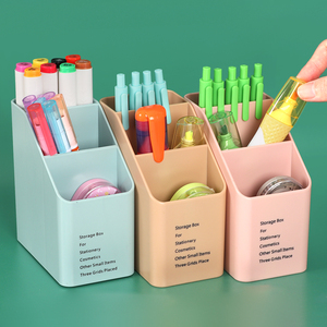 Organizador de Cosméticos Giratorio de Tres Niveles SUNSHING, Porta Lápices con Múltiples Compartimentos, para el Hogar, la Escuela y la Oficina - Product Image 1