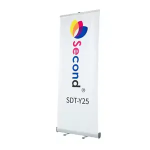 Canvas Mesh Type Aluminum Alloy Support Foot Promotion Display Stand Retractable Banner
