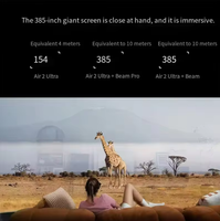 Lunettes intelligentes AR XREAL Air 2 Ultra 6 DoF 52 °   Lunettes intelligentes VR Nreal Air2 Ultra avec écran géant de 385 pouces, FOV 4K 3D HD