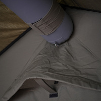 Tente de camping gonflable à installation instantanée de 16 ㎡, grande tente à air imperméable pour l'extérieur, tissu en mélange de poly-coton avec pompe à main