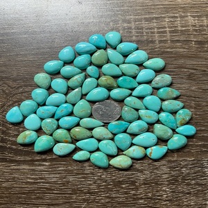 Piedras preciosas de cabujón turquesa Royston de tamaño mixto Natural de alta calidad para anillo, colgante, pendiente, fabricación de joyas, piedras preciosas sueltas - Product Image 1