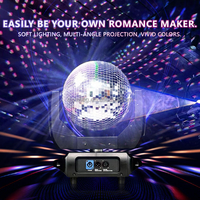 Équipement de scène, boule miroir rotative à effet réfléchissant, lumière à tête mobile pour fête, mariage, Noël, club, bar, événement