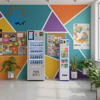 Mesin Penjual Otomatis Kecil untuk Dinding dan Meja, Dispenser Kombinasi Snack dan Minuman