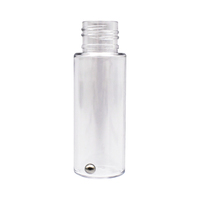 Bouteilles de peinture de retouche en plastique PET transparent de 10ml 20ml 30ml avec couvercles de bouchons de brosse en PP bouteilles de pinceau pour peinture et huile de vernis à ongles