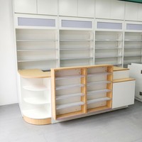 Comptoirs de caisse de supermarché en bois et métal, présentoirs pliables, rayonnages de supermarché en acier et bois, gondoles combinées