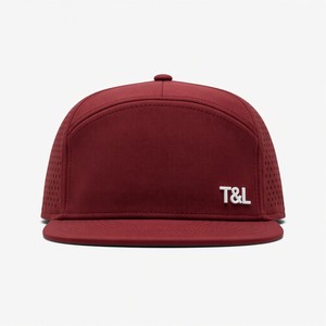 Wholesale T&L Custom Logo Vinyl Velour 7-Panel Adjustable <b>Waterproof</b> Curved Techwear Performance <b>Cap</b> Manufacturer - Product Image 2