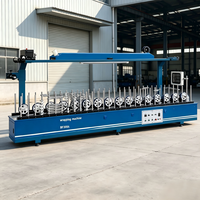 Machine d'enroulement de profilés en film PVC de 300 mm pour cadres de portes et fenêtres, moulures en MDF et aluminium