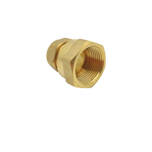 full range coupler plumbing materials Brass Pipe Connector Compression copper pipe male female elbow tee fittings