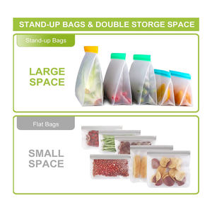 Sacs de conservation réfrigérés personnalisés en PET/VMPET transparents, scellés sur 3 côtés, avec fermeture éclair, pour fruits (vente en gros) - Product Image 2