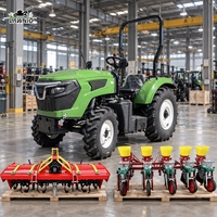 Tracteur agricole LAWNIO à quatre roues motrices, conforme aux normes internationales, stable en exploitation sur terrain, pour travaux agricoles
