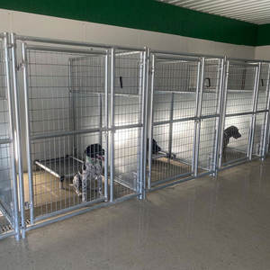 Paneles de Perrera de alambre soldado para interior/exterior galvanizado en caliente de alta resistencia con Fight Guards - Product Image 3