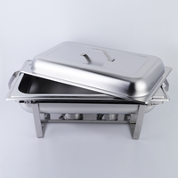 Ensemble buffet de plats à friction de luxe en acier inoxydable chauffe-plats pour hôtel et restaurant pour traiteur et buffet