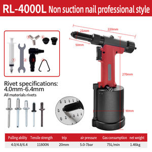 Pistolet à riveter <span class=keywords><strong>pneumatique</strong></span> RL-4000L |   Outil <span class=keywords><strong>pneumatique</strong></span> robuste à échappement frontal 5-7 BAR pour rivetage <span class=keywords><strong>de</strong></span> tous matériaux 4,0/4,8/6,4 mm (automobile) - Product Image 6