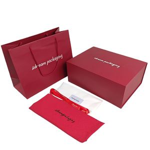 Tùy chỉnh thiết kế logo lớn gấp từ hộp quà tặng sang trọng mới các tông cứng với Matt cán & dập nổi lót xốp - Product Image 1