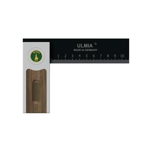 Soporte ULMIA línea de aluminio longitud de la pierna 150 mm Longitud del mango 105 mm ajustable, aluminio/acero/nogal 90 grados - Product Image 1