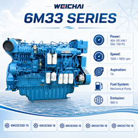 Moteur diesel marin robuste SCDC Weichai Baudouin 6M33 1500 tr/min 1800 tr/min, unité de puissance in-bord pour bateaux de pêche et navires de marchandises