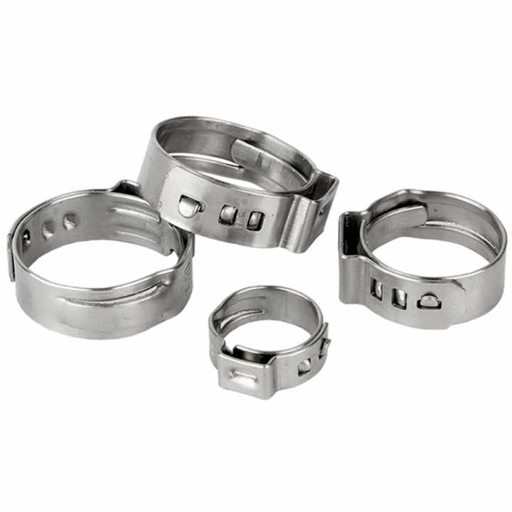 Mardatt 47Pcs Single Ear Stepless Hose Clamps With Ear Clamp Pincer Pliers Crimper Tool Pex Pipe Cutter 7mm To 18 5mm 304 Stainless Steel Hose Assortment Kit For Automotive Plumbing Use