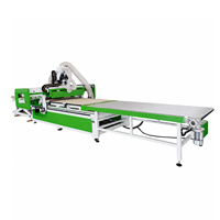 Línea de Producción de Router CNC Jinan Mosencnc 1325, Alimentación y Descarga Automáticas |   Máquina de carpintería de alta velocidad para producción en serie
