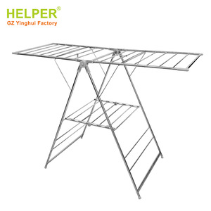 Gullwing Floor Standing <b>Clothes</b> Drying <b>Rack</b> 160cm x 60cm x 96cm Foldable For Home Balcony Use - Product Image 2