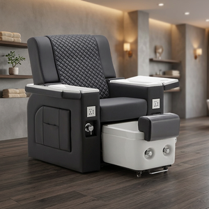 Chaise de pédicure haut de gamme avec système de relaxation électrique, fonction de massage et équipement de salon de manucure - Product Image 1