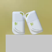 Nouveau style – Flacon vide de 50 ml en plastique doux au toucher pour crème hydratante, écran solaire, maquillage, avec porte-clés