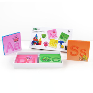 Mntl Tùy Chỉnh Tự Làm Trẻ Em Giáo Dục Sớm 26Pcs Từ Bảng Chữ Cái Chữ Thẻ Toppers Từ Tính Cho Trẻ Em Học Tập Chữ - Product Image 4