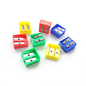 Sacapuntas de Plástico Duraderos al por Mayor, Diseño de 2 Orificios, Regalos de Papelería para Niños - Product Image 2