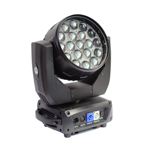Projecteur LED professionnel 19x15W RGBW 4-en-1 à zoom avec effets de lumière préprogrammés pour DJ, soirées et éclairage de scène - Product Image 1