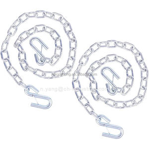 Chaîne de liaison soudée en alliage 3/16" 1/4" 5/16" norme américaine G70, chaîne de transport, chaîne de sécurité pour <span class=keywords><strong>attelage</strong></span> de <span class=keywords><strong>remorque</strong></span> avec crochet en S - Product Image 2