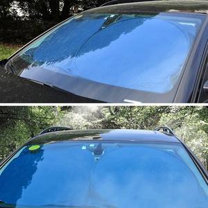 Parasol para Coche <span class=keywords><strong>de</strong></span> Doble Anillo con Revestimiento Plateado 300T, Tipo Card-in, Color Sólido, el Más Vendido en Amazon - Product Image 4