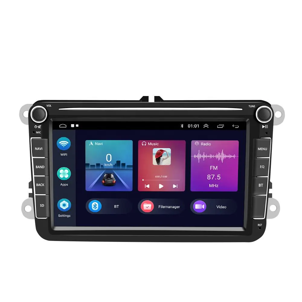 8 ''Android 13 için araba radyo Carplay Android oto GPS WiFi FM RDS VW/PASSAT/SKODA/POLO/GOLF 5/6