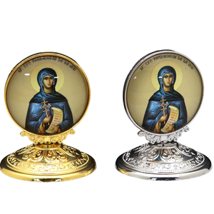 Icône orthodoxe en métal, décoration de bureau, <span class=keywords><strong>Saint</strong></span> <span class=keywords><strong>Père</strong></span> et Sainte Mère, décoration de Noël, Pâques, artisanat, ornement d'église - Product Image 1